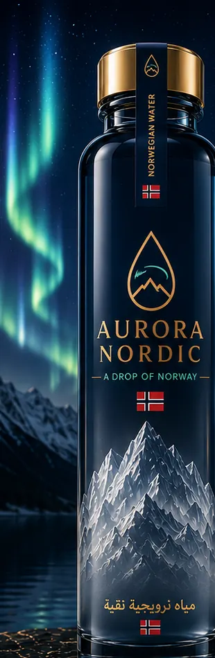 Aurora Nordic Signature glass bottle concept